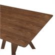 Armen Living Cortina Polly 5-Piece Wood Dining Table & Chair Set in Walnut/Gray
