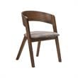 Armen Living Cortina Jackie 5-Piece Wood Dining Table & Chair Set in Walnut/Gray