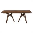 Armen Living Cortina Jackie 5-Piece Wood Dining Table & Chair Set in Walnut/Gray