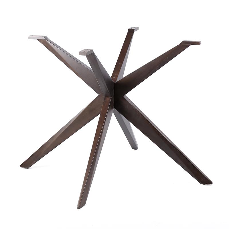 Armen Living Oasis and Island Outdoor 5-Piece Wood Dining Set in Light Gray