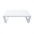 Armen Living Aelani 4-Piece Modern Aluminum Outdoor Set in White/Gray
