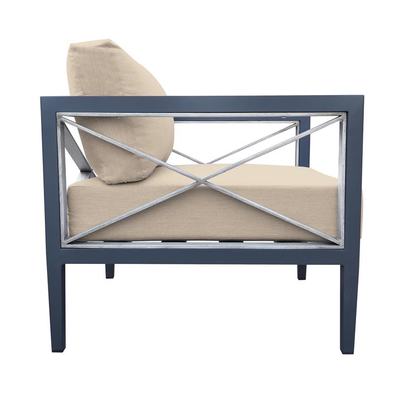 Sonoma Outdoor 4 piece Set in Taupe with Grey Frame Finish