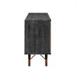 Armen Living Turin Modern Solid Wood Sideboard Cabinet with Copper Accent in Oak
