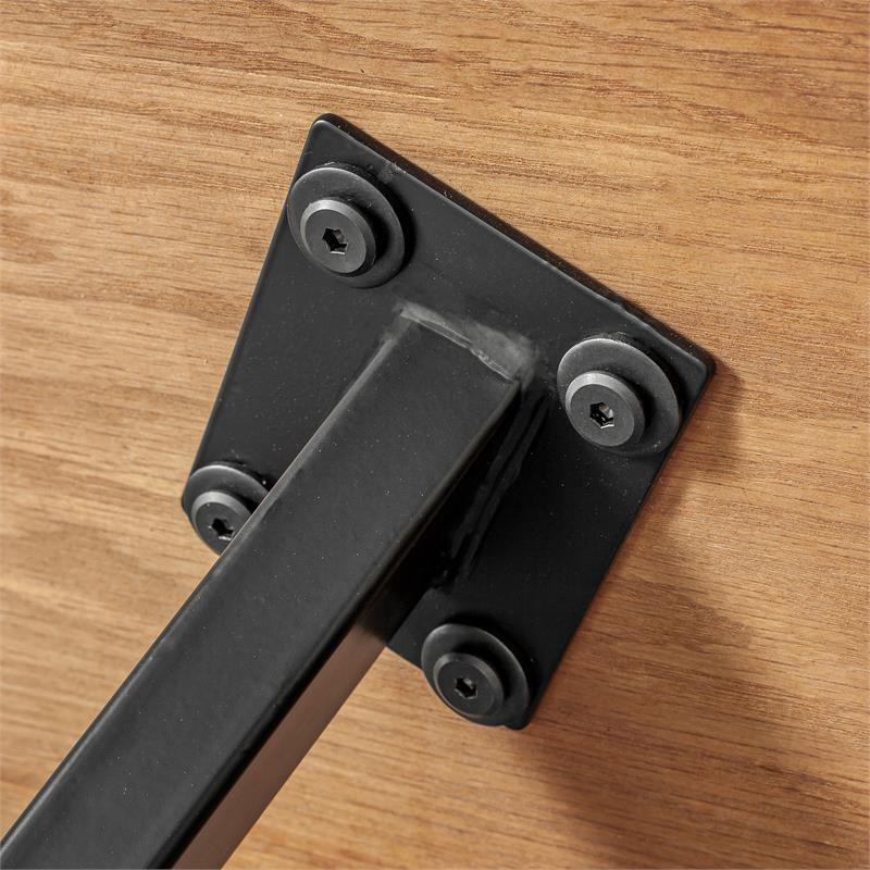 Armen Living Nevada Contemporary Wood Dining Table in Balsamic Oak