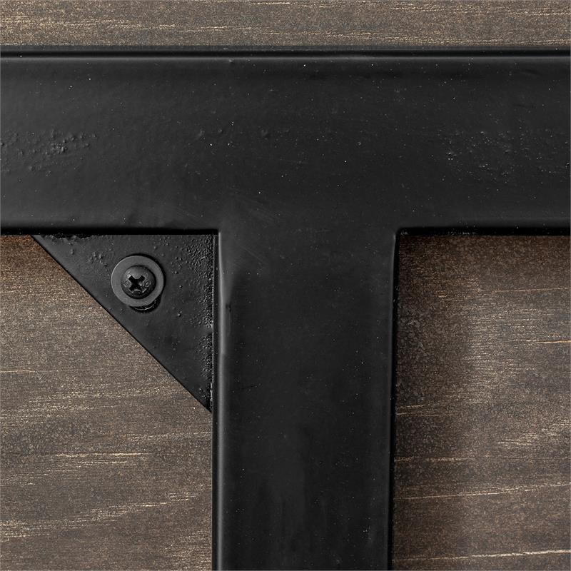 Armen Living Nevada Contemporary Wood Dining Table in Smoke Espresso