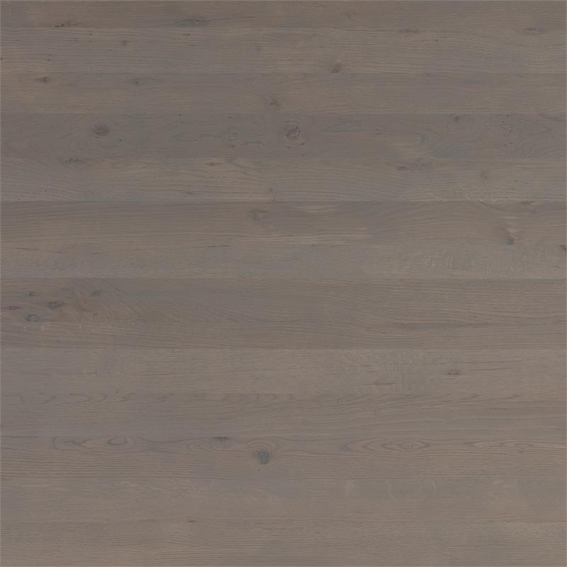 Armen Living Turin Rustic Dining Table with Solid Oak Wood Top/Copper Tip Legs