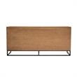 Armen Living Nevada Modern Solid Wood Sideboard in Balsamic Oak