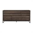 Armen Living Nevada Modern Solid Wood & Metal Sideboard in Dark Brown