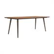 Armen Living Coco Transitional Wood Dining Table in Chocolate/balsamico