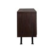 Armen Living Pirate Wood Sideboard Cabinet in Brushed Coffee Bean Brown/Black