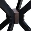 Armen Living Pirate Modern Wood End Table in Brushed Coffee Bean Brown