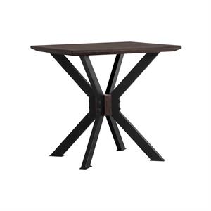 Armen Living Pirate Modern Wood End Table in Brushed Coffee Bean Brown