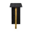 Armen Living Monaco Modern Wood/Metal Console Table in Black/Antique Brass