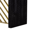Armen Living Monaco Modern Wood/Metal Console Table in Black/Antique Brass