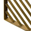 Armen Living Monaco Modern Wood/Metal Console Table in Black/Antique Brass
