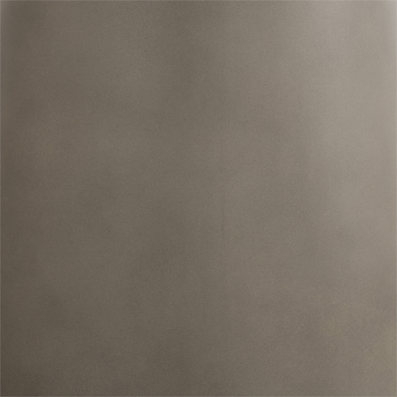 Armen Living Pinni Round Contemporary Stone Dining Table in Gray/Antique Brass