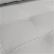 Armen Living Wynne Modern Genuine Leather and Wood Sofa in Dove Gray/Brown