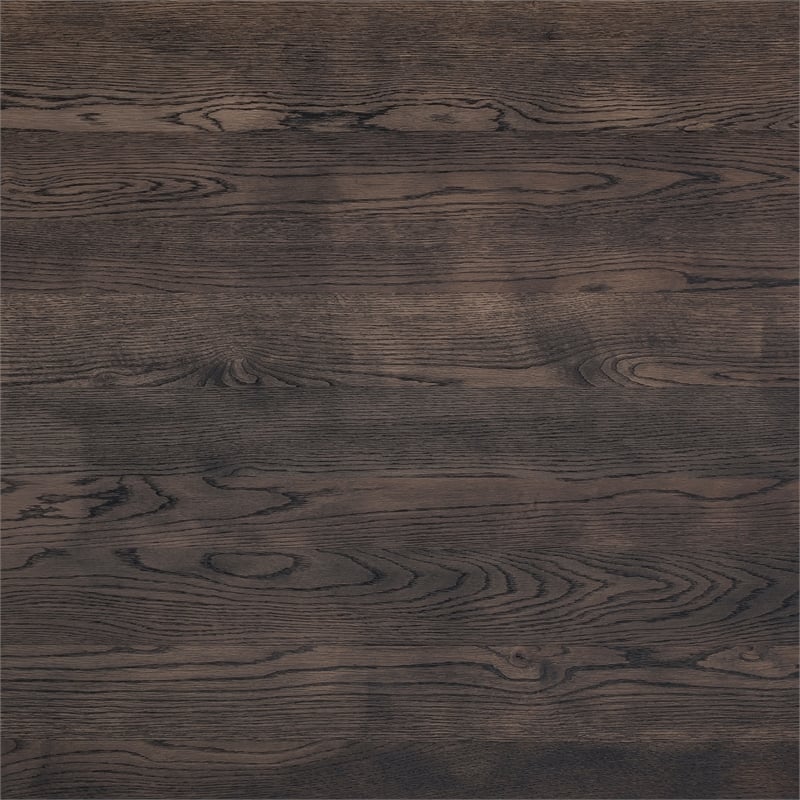 Armen Living Nevada Modern Wood 2PC Set Dining Table and Sideboard in Dark Brown