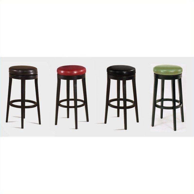 Armen Living 30 Round Backless Swivel Bar Stool In Black Lc450babl30 9982