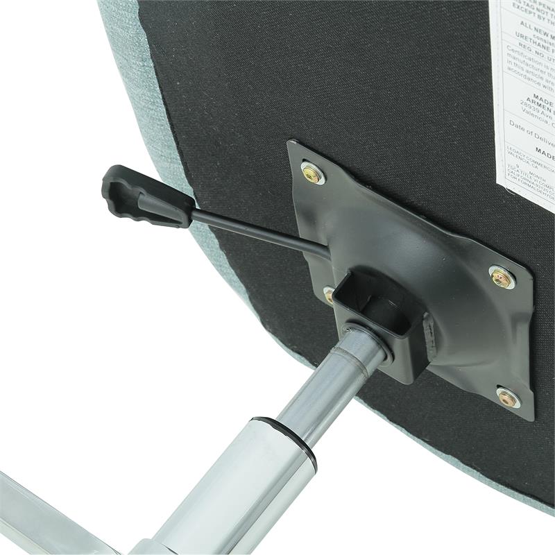 Armen Living Quinn Adjustable Modern Fabric Swivel Accent Chair with Spa Blue