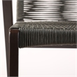 Brielle Outdoor Dark Eucalyptus Wood and Gray Rope Counter Height Stool