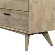 Armen Living Baly 6-Drawer Modern Wood Dresser in Sandblast Gray