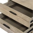 Armen Living Baly 2-Drawer Modern Wood Nightstand in Sandblast Gray