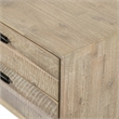 Armen Living Baly 2-Drawer Modern Wood Nightstand in Sandblast Gray