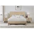 Armen Living Baly 3-Piece Wood King Platform Bedroom Set in Gray Sandblast