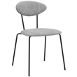 Armen Living Neo Modern Velvet/Metal Dining Room Chairs in Gray/Gold (Set of 2)