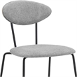 Armen Living Neo Modern Velvet/Metal Dining Room Chairs in Gray/Gold (Set of 2)