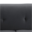 Armen Living Everest Upholstered Fabric & Metal Sofa in Gray/Stainless Steel
