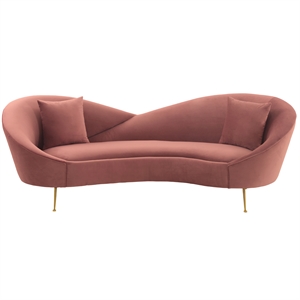 armen living anabella fabric upholstered sofa
