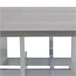 Armen Living Illusion Wood and Stainless Steel End Table in Gray/Chrome