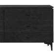 Armen Living Legend 6-Drawer Modern Wood Dresser with Metal Legs in Black