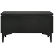 Armen Living Legend 1-Drawer Modern Wood Nightstand in Black