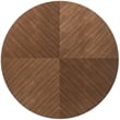 Armen Living Cosmo Modern Wood and Metal Coffee Table in Walnut/Black