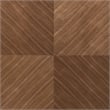 Armen Living Cosmo Modern Wood and Metal Coffee Table in Walnut/Black
