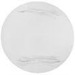 Armen Living Loxley Modern Metal/Marble Coffee Table in White marble/Black