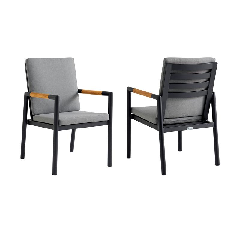 Black Aluminum Patio Dining Chairs - Patio Furniture