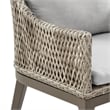 Grenada Outdoor Wicker and Aluminum Gray Dining Chair  - Set of 2