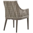 Grenada Outdoor Wicker and Aluminum Gray Dining Chair  - Set of 2