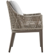 Grenada Outdoor Wicker and Aluminum Gray Dining Chair  - Set of 2