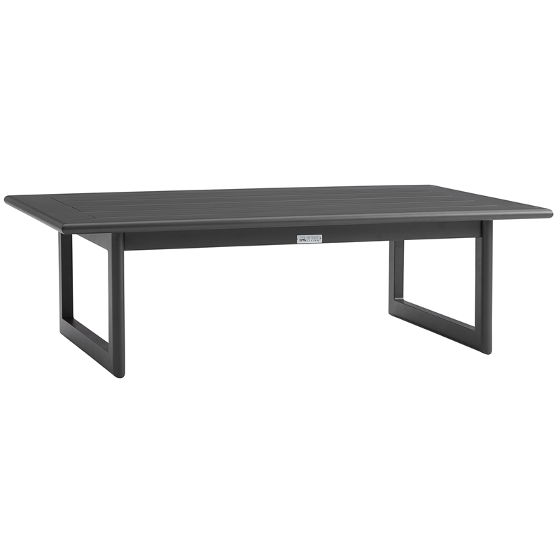 Armen Living Menorca 4-Piece Outdoor Fabric Outdoor Conversation Set in Gray