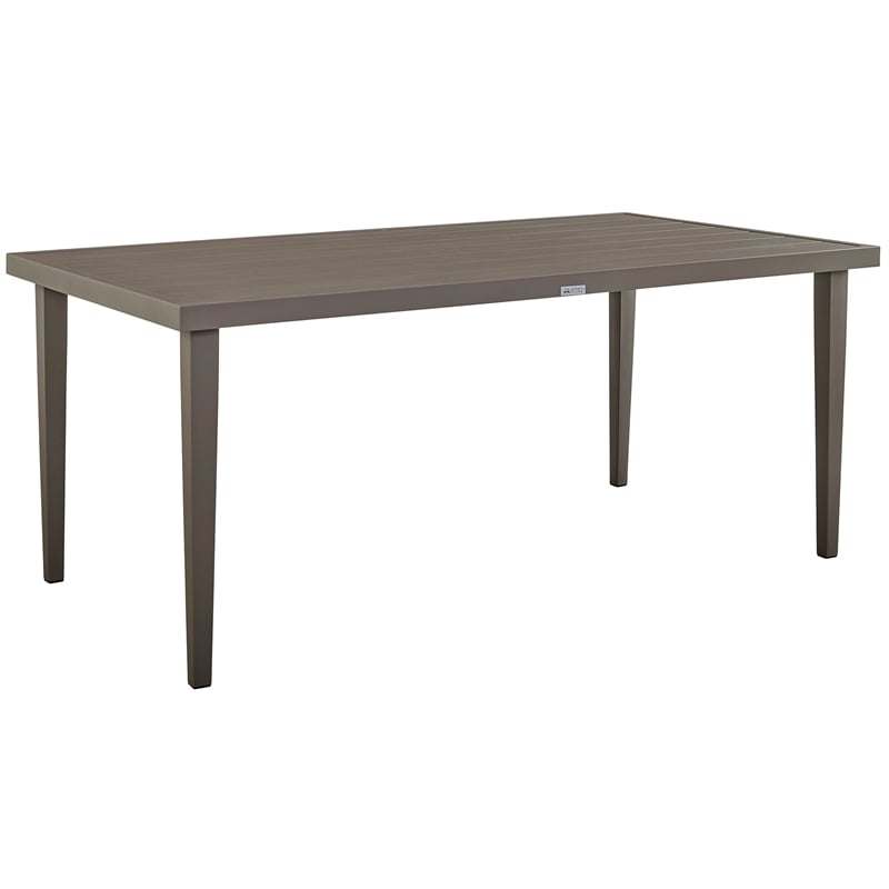 Armen Living Grenada 5-Piece Aluminum & Fabric Outdoor Dining Set in Gray