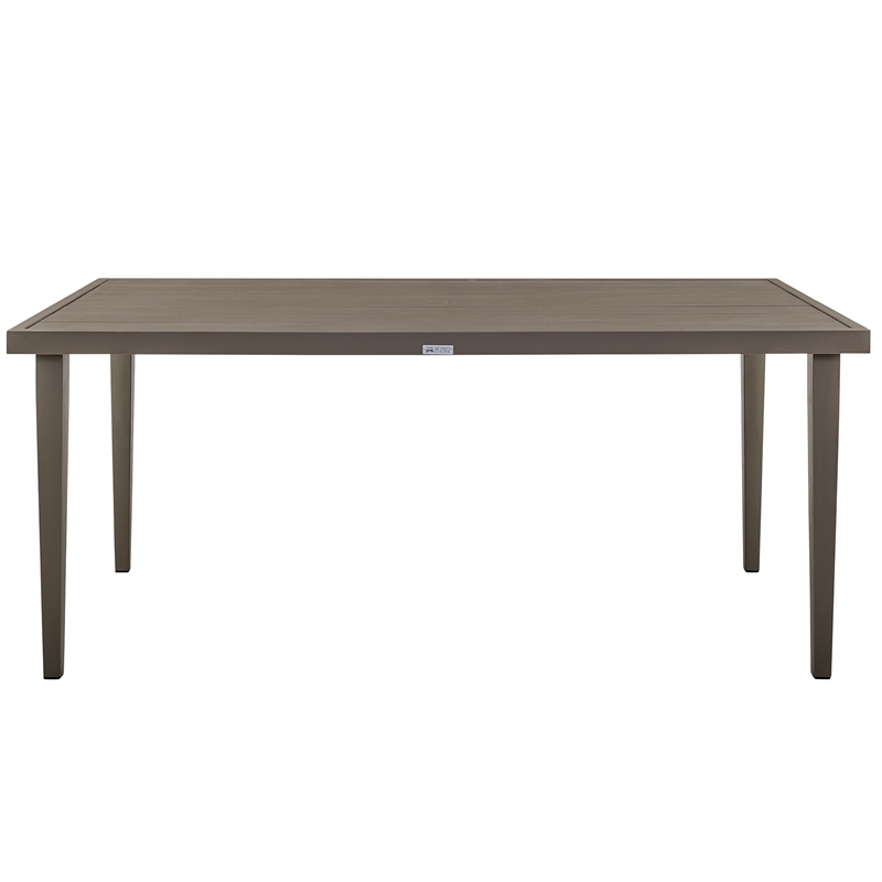 Armen Living Grenada 5-Piece Aluminum & Fabric Outdoor Dining Set in Gray