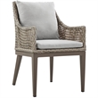 Armen Living Grenada 5-Piece Aluminum & Fabric Outdoor Dining Set in Gray