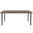 Armen Living Grenada 7-Piece Aluminum & Fabric Outdoor Dining Set in Gray