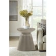 Armen Living Umbre Modern Stone Indoor Outdoor Accent Stool End Table in Gray