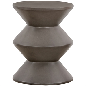 lizzie concrete indoor outdoor accent stool end table